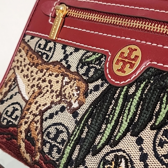 Tory Burch T Monogram Jacquard Embroidered Continental Wallet - Picture 15 of 15